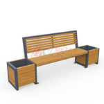 Скамейка Бонжур с 2 цветочницами