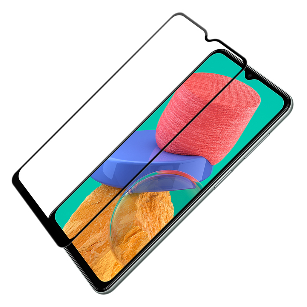 Закаленное стекло 6D с олеофобным покрытием для Samsung Galaxy A13, M23, M33, A23, черные рамки, G-Rhino