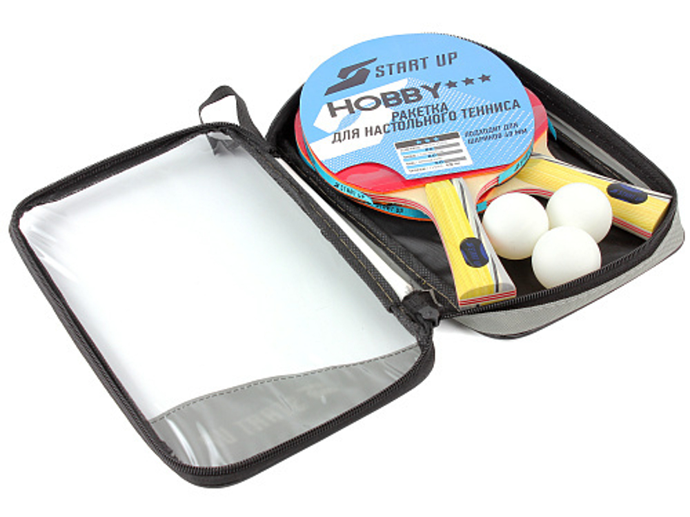 Набор для н/т (2 ракетки, 3 шар.) START UP BB06/1 star