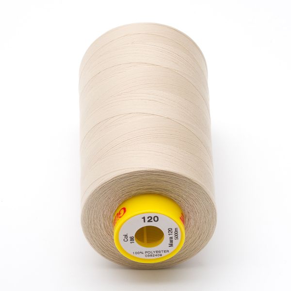 Нитка Gutermann Mara 120 (5000 метров), 1 боб., универсальная | 186 крем-брюле