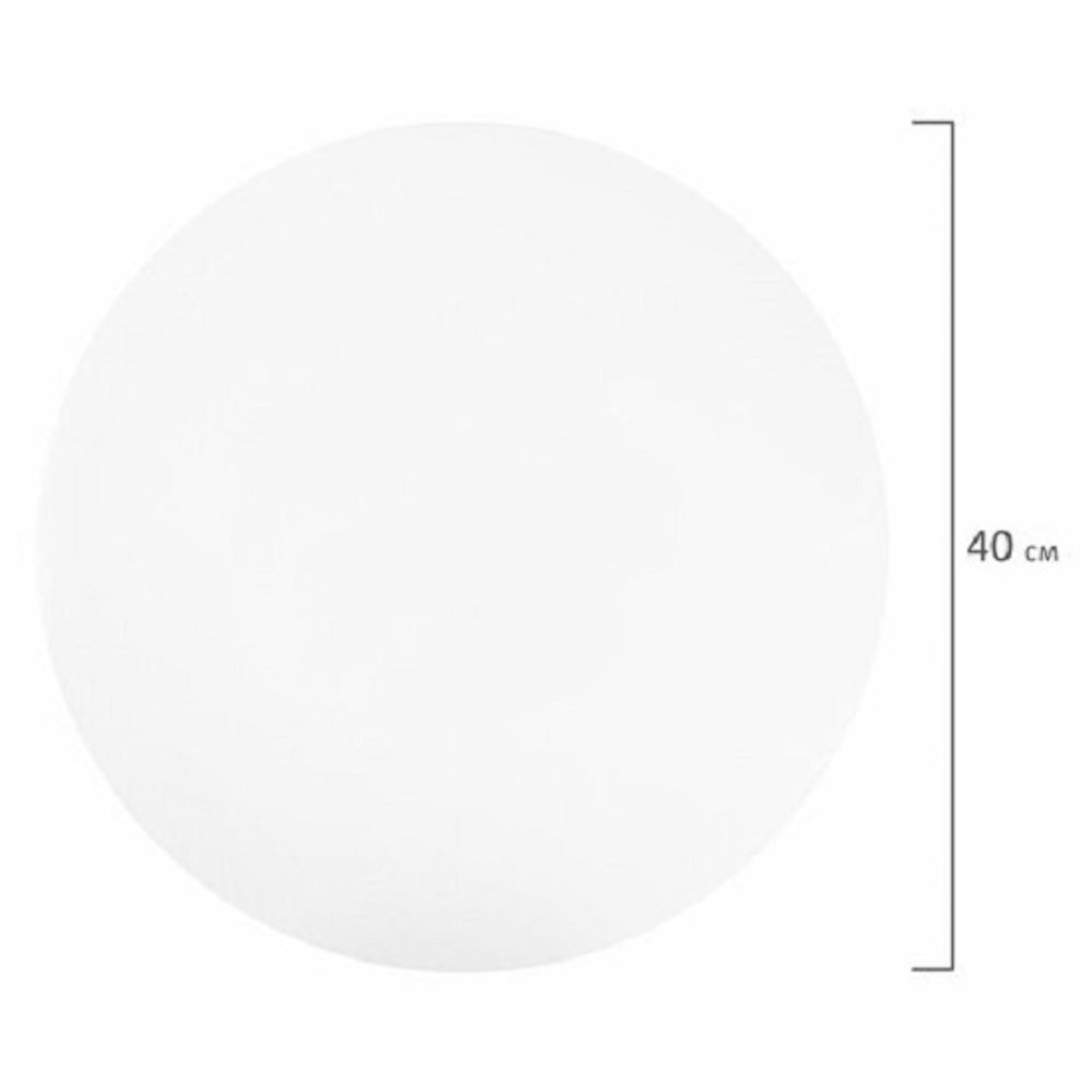 Холст грунтованный на подрамнике,  круглый 40 см, мелкое зерно, хлопок 100%, Brauberg