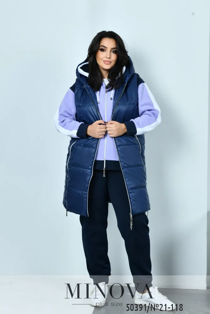 Костюм 21-118-сиреневый-синий Minova