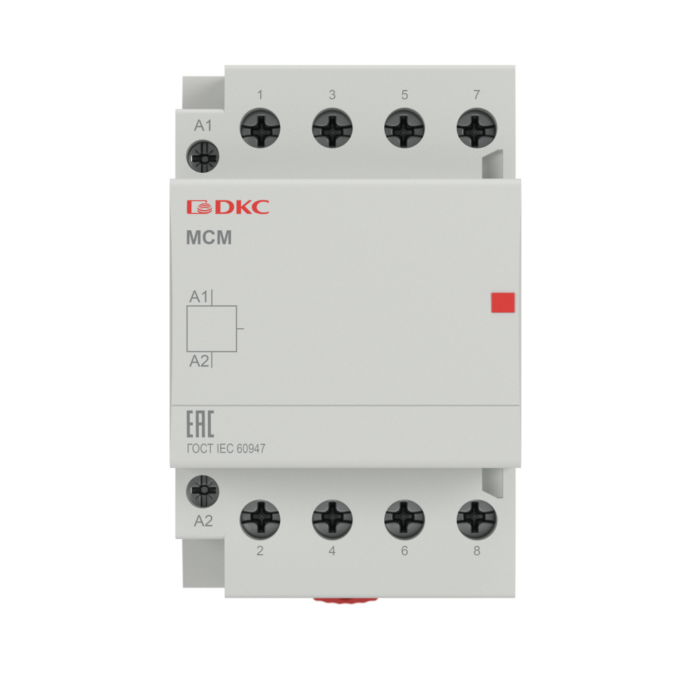 Контактор модульный YON max типа MCE 4P 16A 240В 2НО+2НЗ DKC