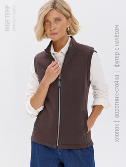 Жилет с начесом на молнии