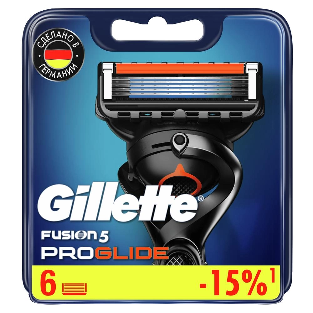 Сменные кассеты Gillette Fusion 6 шт