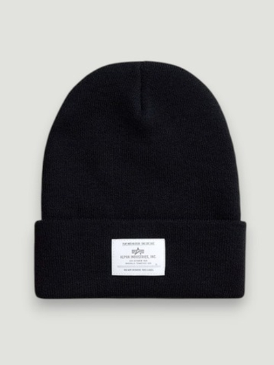 Шапка - Alpha Essential Beanie (черная)