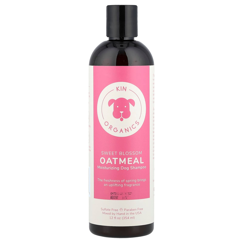 Kin+Kind, увлажняющий шампунь для собак с органической овсянкой, сладкий цветок, 354 мл (12 жидк. унций)