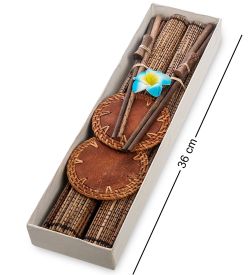 Decor and Gift 63-035-01 Набор для сервировки стола (о.Бали) на 2 персоны