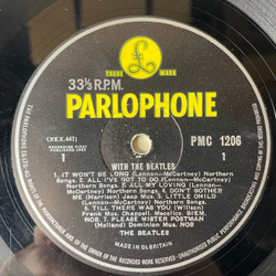 Винтажная виниловая пластинка LP The Beatles With The Beatles (Англия 1963) Mono