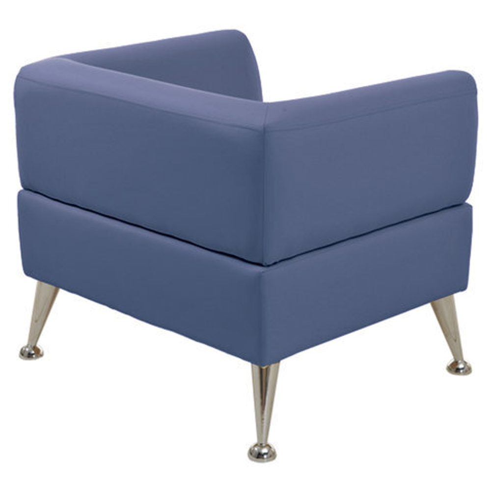 Кресло мягкое "Норд", "V-700", 820х720х730, c подлокотниками, экокожа, голубое