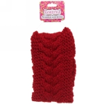 Повязка на голову теплая «Winter fashion - Косичка», микс 6 цветов, 10*20см (черный, молочный, кофейный, серый, бордовый и пудровый)