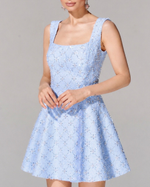 Платье длины мини из премиального твида