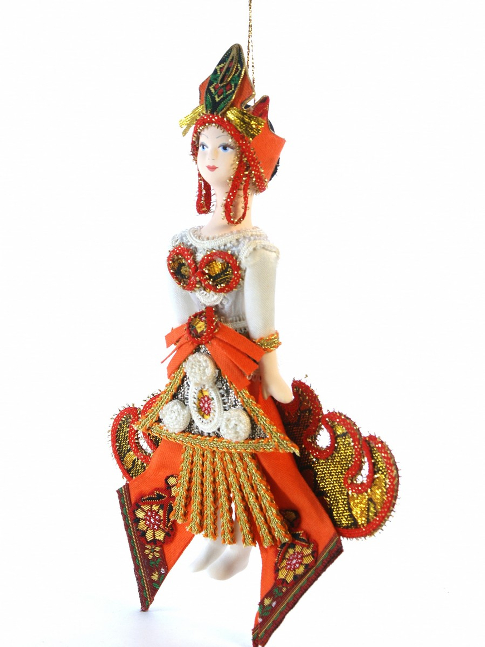 Кукла-подвеска коллекционная Жар-птица по эскизам Л. Бакста