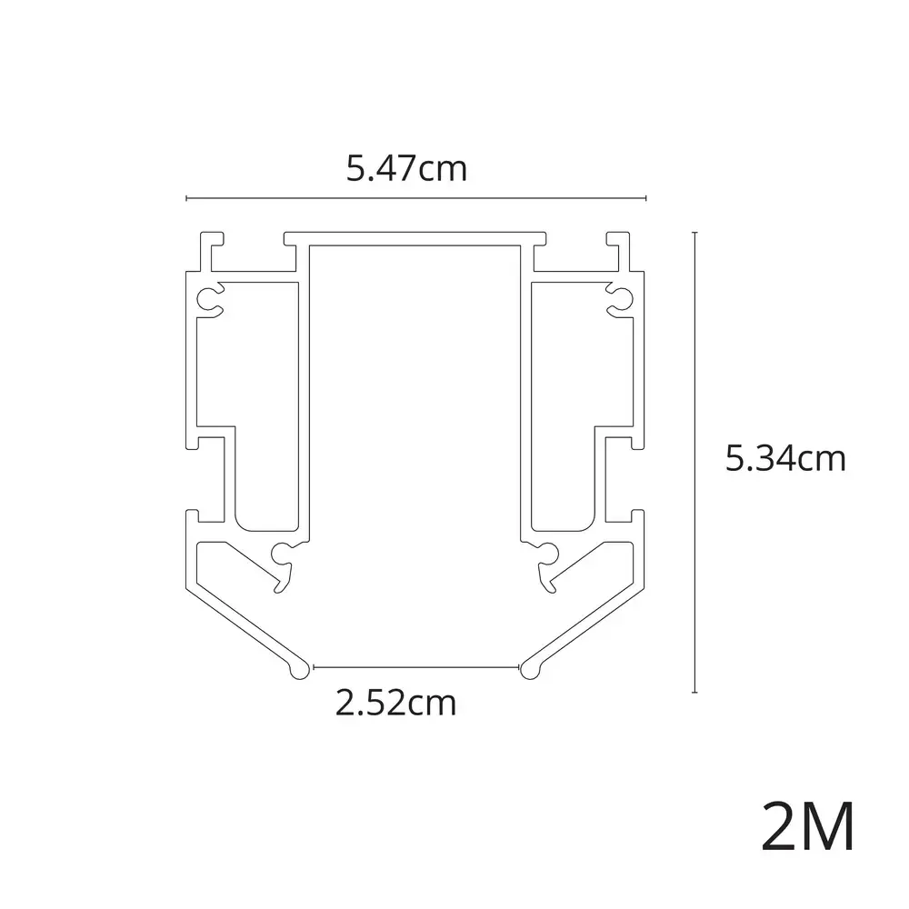 Профиль для накладного магнитного шинопровода Arte Lamp