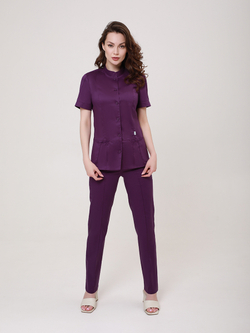 Костюм медицинский фиолетовый Медис Бл-334+Б-110