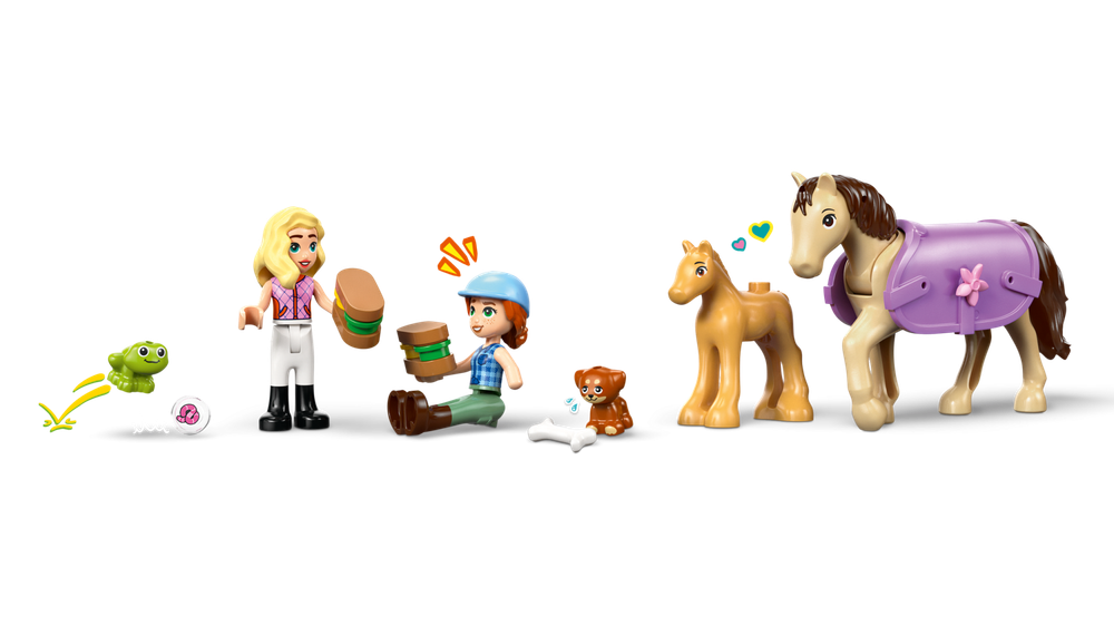 Конструктор Лего Френдс Лошади и трейлер 42695 | LEGO Friends Horse & Baby Foal Trailer | игровой набор 279 деталей 7+