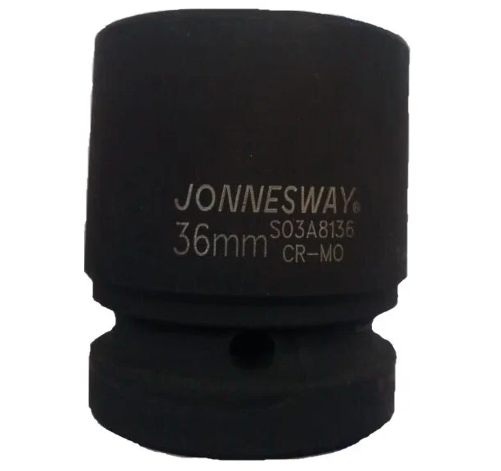 Торцевая головка JONNESWAY S03A8136, 6-гранная, хромомолибденовая, 36 мм