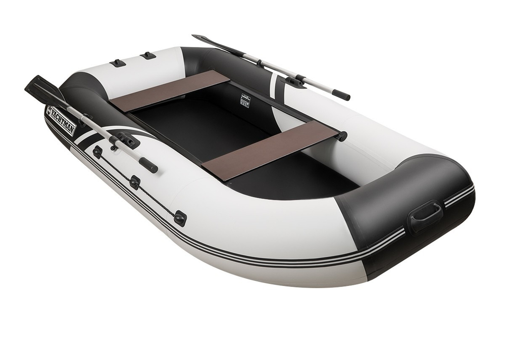 YACHTMAN-260 М (Яхтман) белый-черный (лодка ПВХ с усилением)