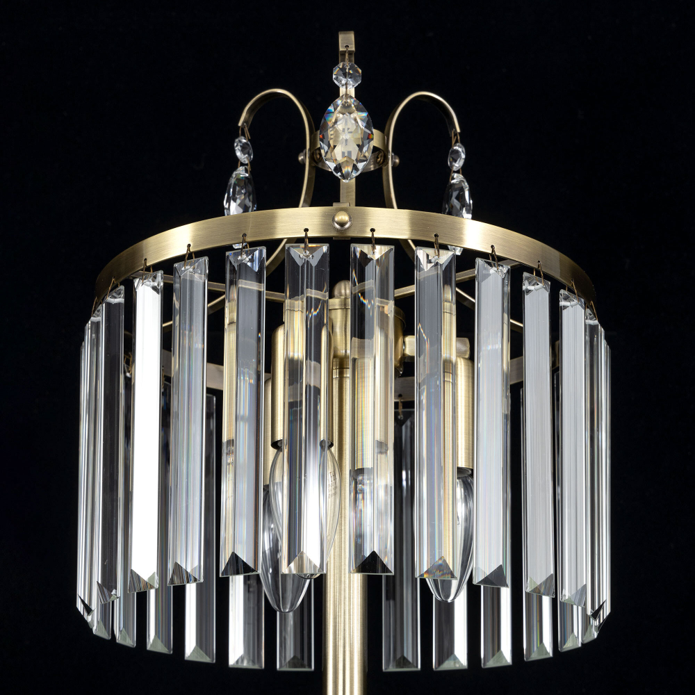 Citilux Инга CL335833 Настольная лампа хрустальная Бронза