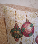 Декоративный гобеленовый чехол для интерьерной подушки Шарики 38*38