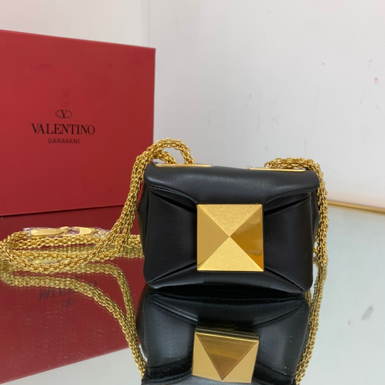 Valentino One Stud Micro Bag with Chain 11 cm