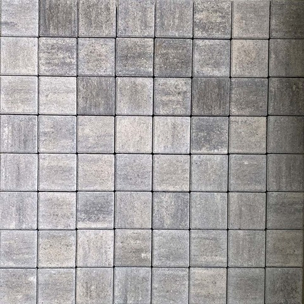 Тротуарная плитка КВАДРАТ 100х100 мм - Искусственный камень Шунгит