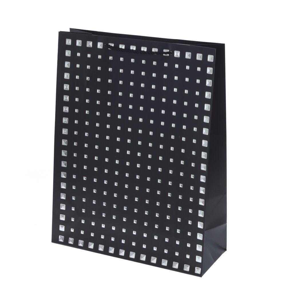 GAEM Пакет подарочный L (бумага 210г/м2, блок микс 12шт), L31 W12 H40 см, 4в.