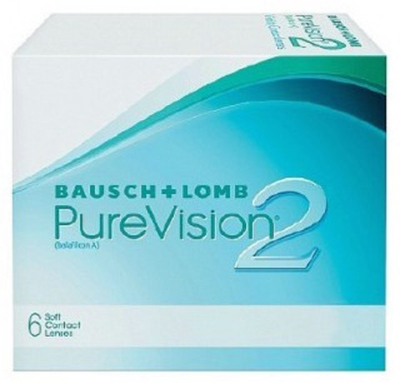 Ежемесячные контактные линзы Pure Vision 2 (уп. 6 линз)