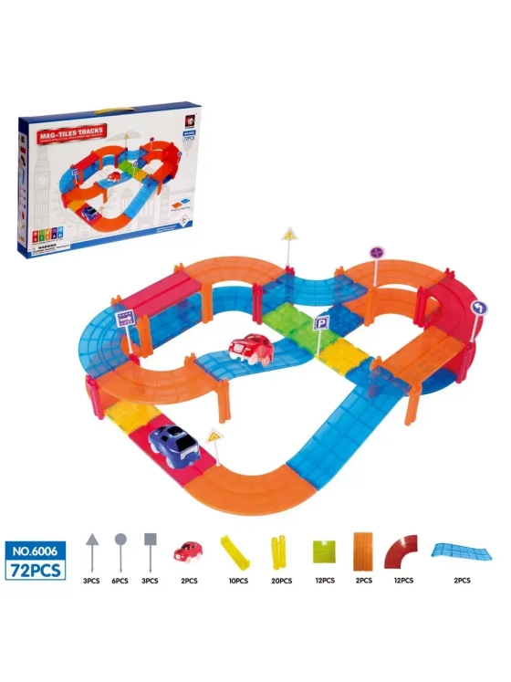 Конструктор магнитный Магический трек 72 детали