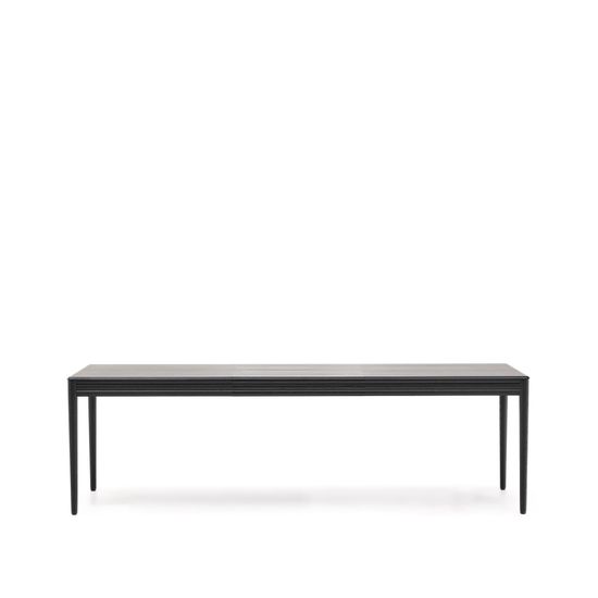 Раздвижной стол Lenon черный из шпона и массива дуба 160(240)x90 Испания 