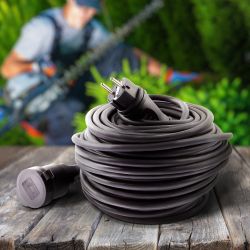 Удлинитель силовой ЭРА UPx-1e-3x1,5-40m-IP44(KG) в бухте с заземлением 1 розетка 40 м КГ 3х1,5мм2 | Силовые удлинители