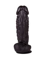 Фаллоимитатор LOVETOY – на присоске, черный, 20,5 см