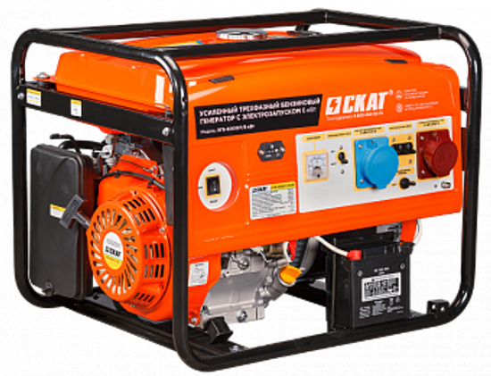 Бензиновый генератор СКАТ УГБ-6000ЕT/6кВт