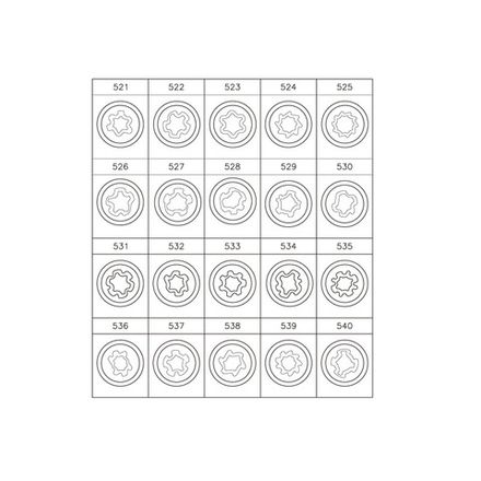 Цена на KING TONY (9BW0120) Набор насадок для монтажа/демонтажа секреток колес VW, 20 предметов
