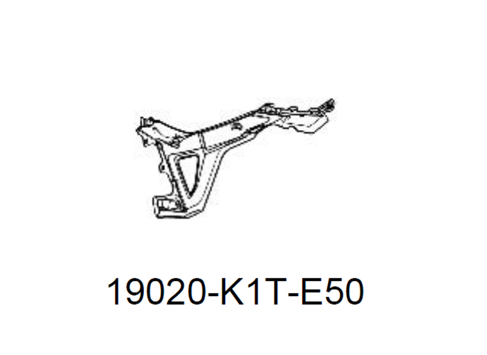 19020-K1T-E50. SHROUD ASSY., R. RR.. Fairing CRF300L