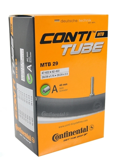 Камера 29х1.75-2.50 02-0182171 авто 40мм 47-62/622 A40 MTB 29 CONTINENTAL