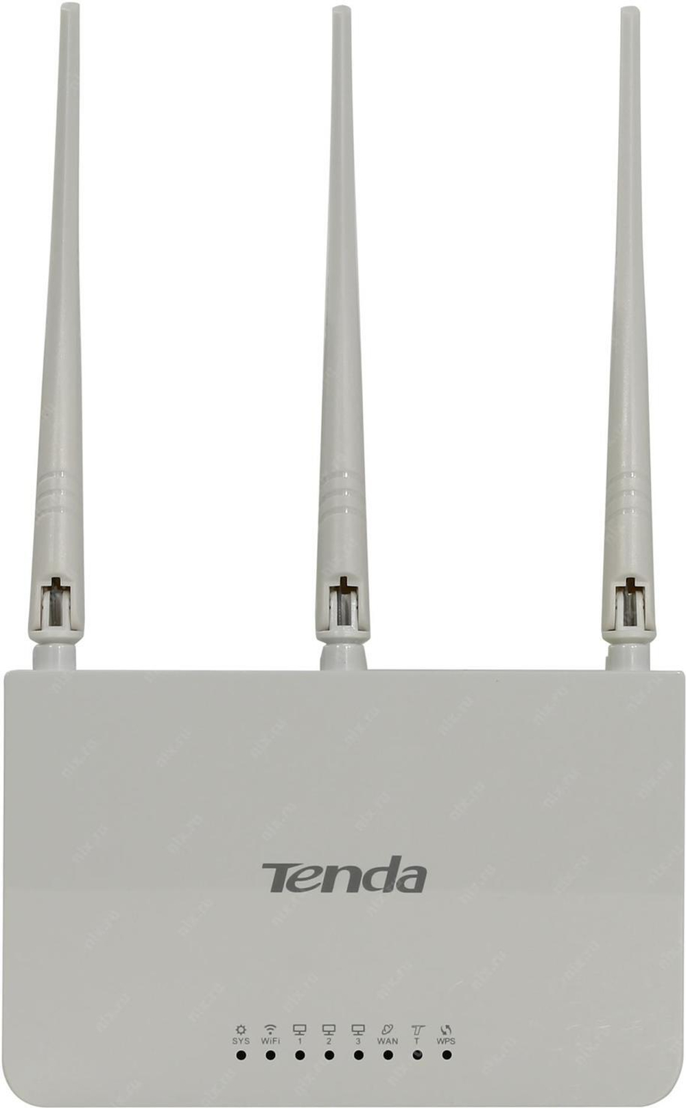 Маршрутизатор TENDA F3 Wireless N300 Router (3UTP 10/100Mbps, 1WAN, 802.11b/g/n, 300Mbps, 3x5dBi)
