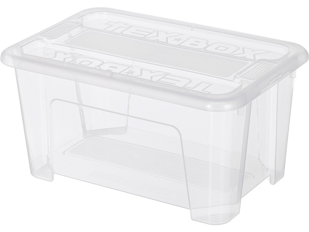 Ящик TEX BOX 280х183х140, объем 4.5, прозрачный, код:29338