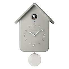 Часы с кукушкой QQ серые