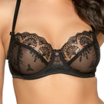 Соблазнительный бюстгальтер с мягкой чашкой (Размер: 75H) (Цвет: черный)