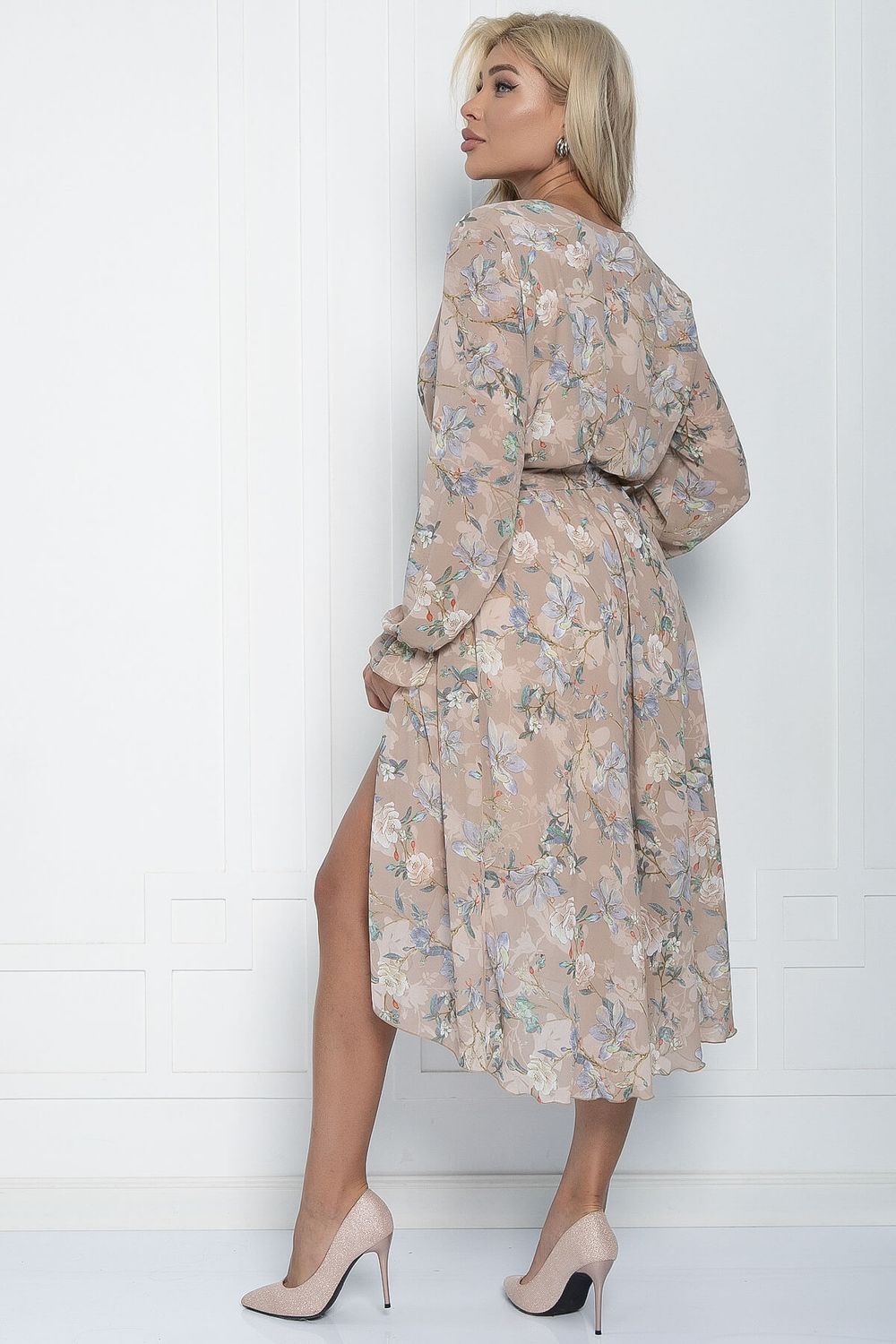 Платье Весеннее настроение (бежевое) П11146 LT Collection