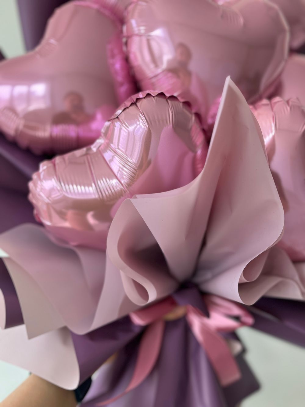 Букет из розовых сердец (воздух)  Изображение5