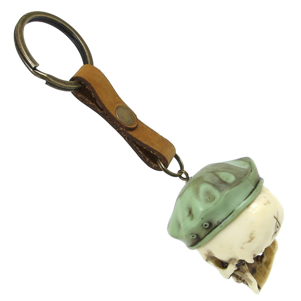 Брелок Череп в берете (107)