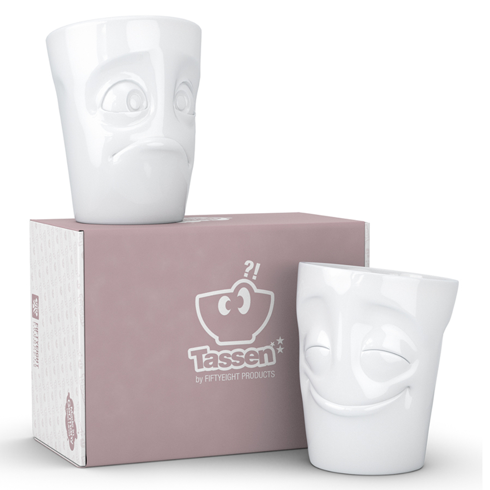 Набор кружек tassen cheery & baffled, 2 шт, 350 мл, белый