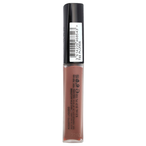 Rimmel London, Stay Matte, жидкая помада, 733 Plunge, 6,5 мл (0,21 жидк. унц.)