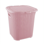 Многофункциональная корзина вязанный узор 15 лт пепельно-розовый