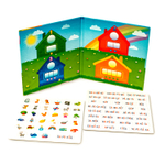 Слоговые домики (мини), магнитная игра