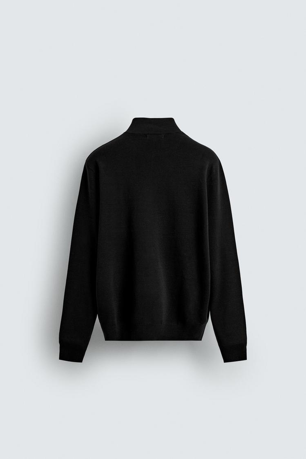 ZARA ХЛОПКОВЫЙ КАРДИГАН, ЧЕРНЫЙ