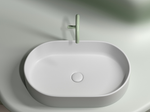 Умывальник чаша накладная овальная (цвет Белый Матовый) Element 608x385x122мм