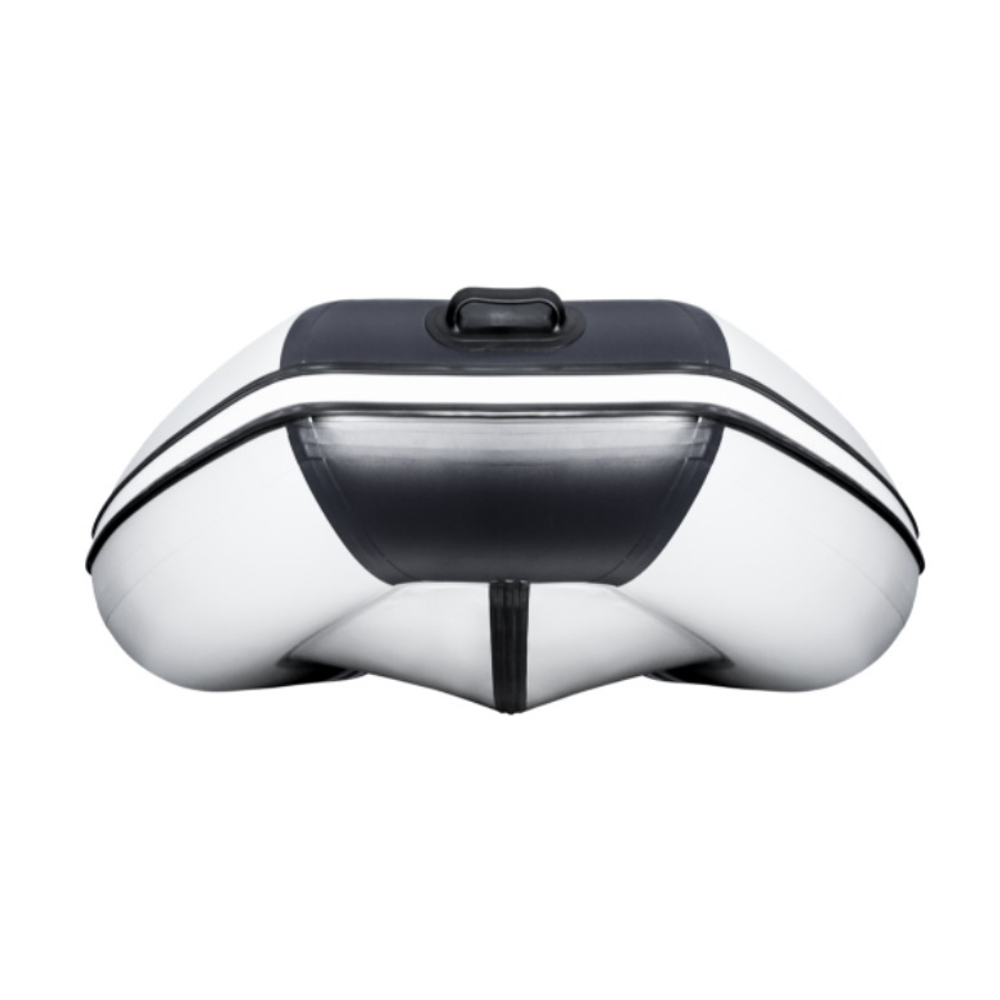 Лодка ПВХ Ривьера Компакт 3400 СК "Комби" светло-серый/черный